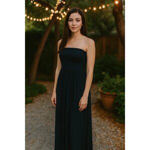 VENUS size Small Black Strapless Maxi dress